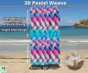 3D Pastel Weave Towel by ML&M