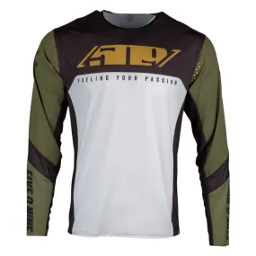 509  Terra Mens Transition Motorcross Riding Jersey Long Sleeve Athletic Fit Drop