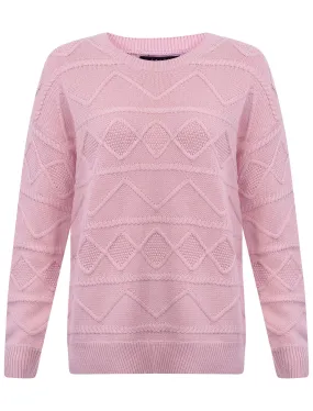 Amara Reya Yarrow pink jumper