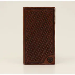 Ariat Tan Basket Weave Rodeo Wallet