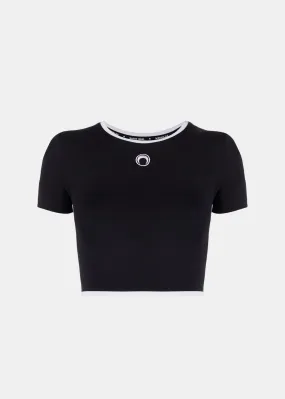 Black Cropped T-Shirt