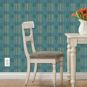 Bluegreen Collection No. 9 Grasscloth Wallpaper