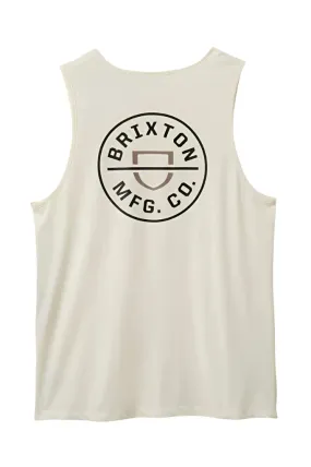 BRIXTON Crest Tank Off White/Black