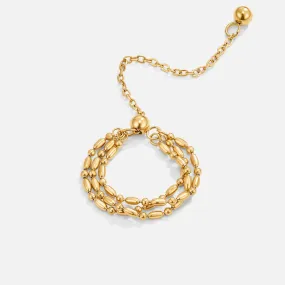 Erina Gold Layered Chain Ring