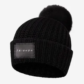 Friends Black Pom Beanie