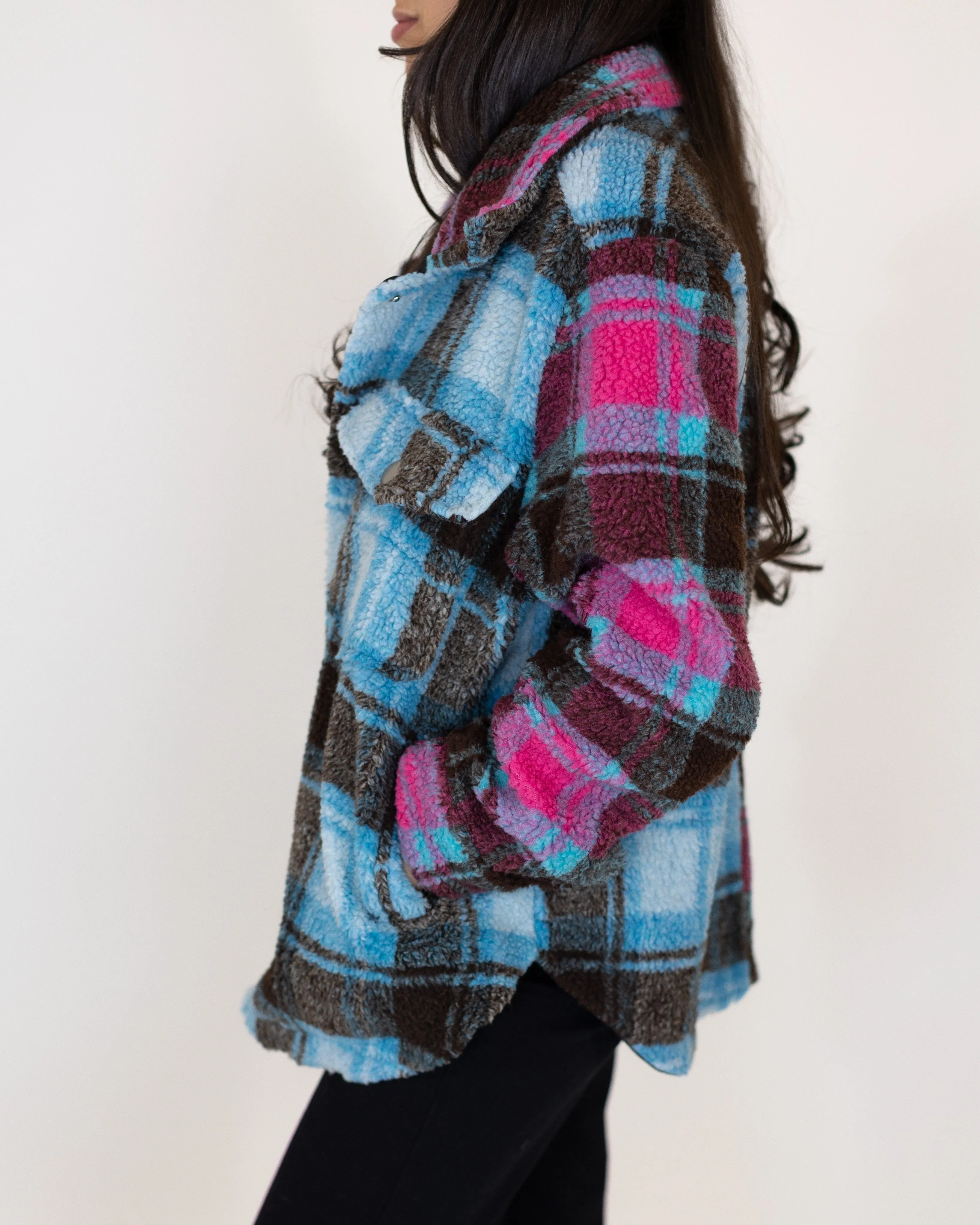 Steamboat Plaid Sherpa Jacket | FINAL SALE